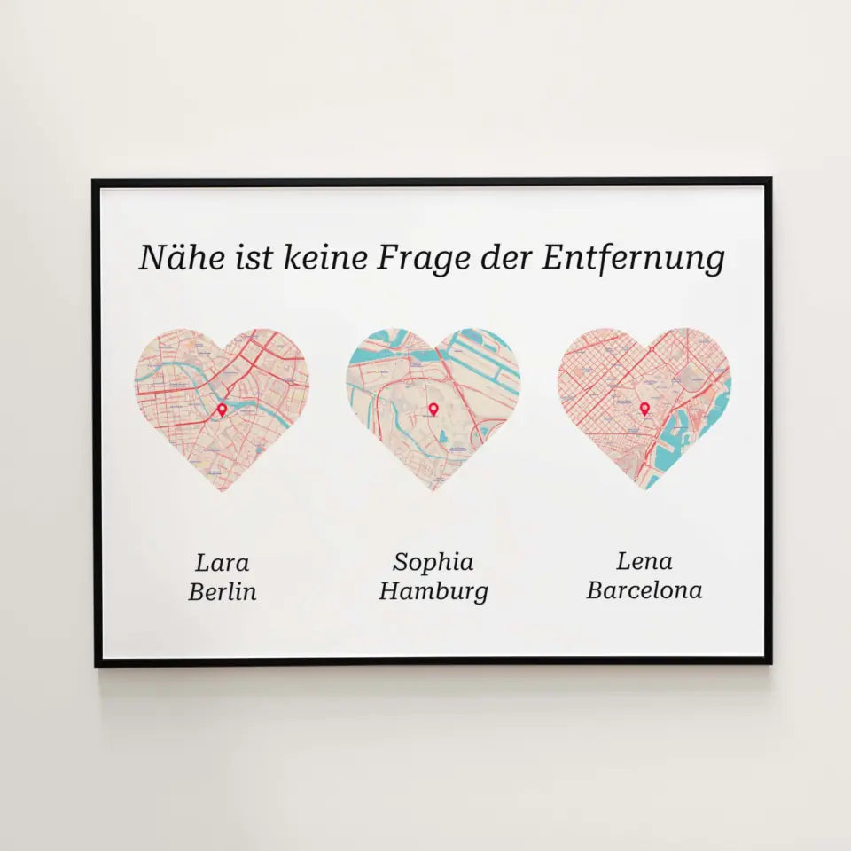 Mehrfach Stadtkarte