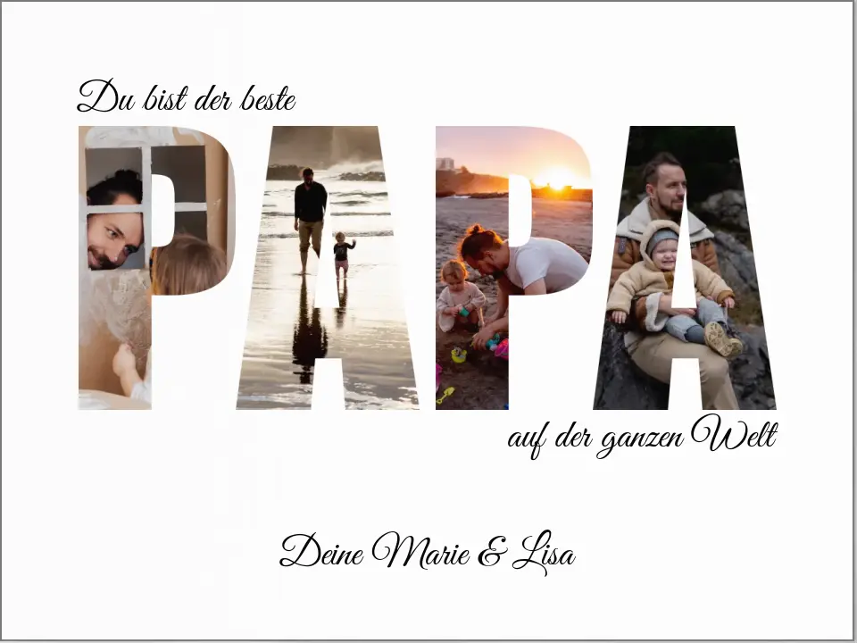 Papa - Fotoposter