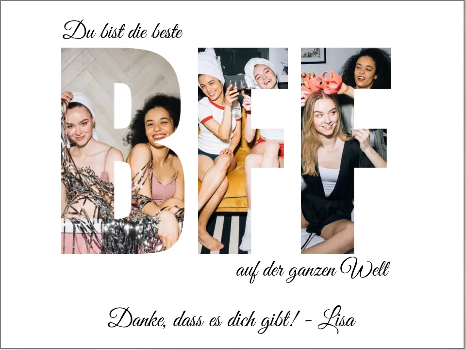 BFF - Fotoposter