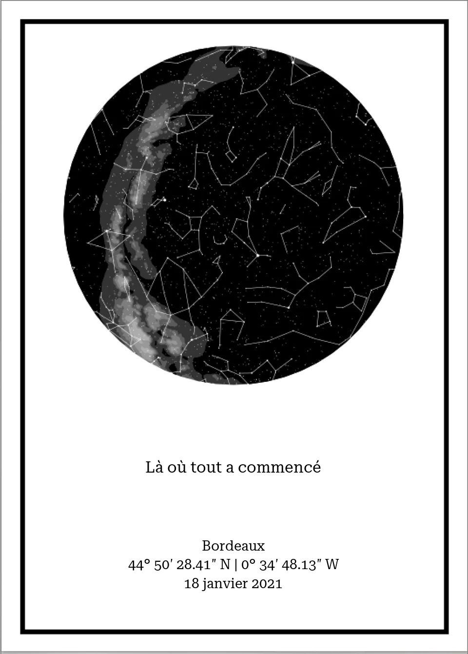 Carte des étoiles