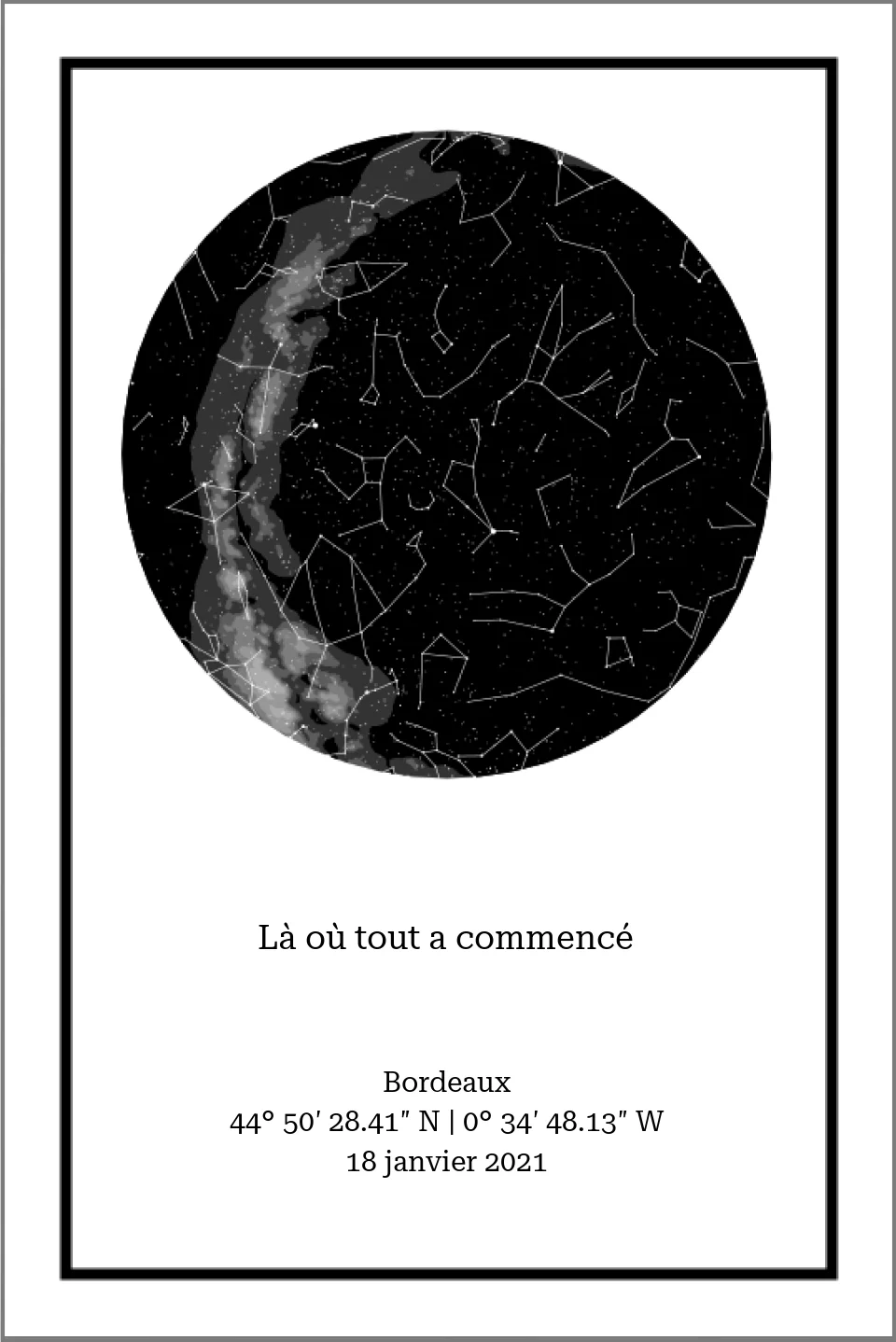 Carte des étoiles