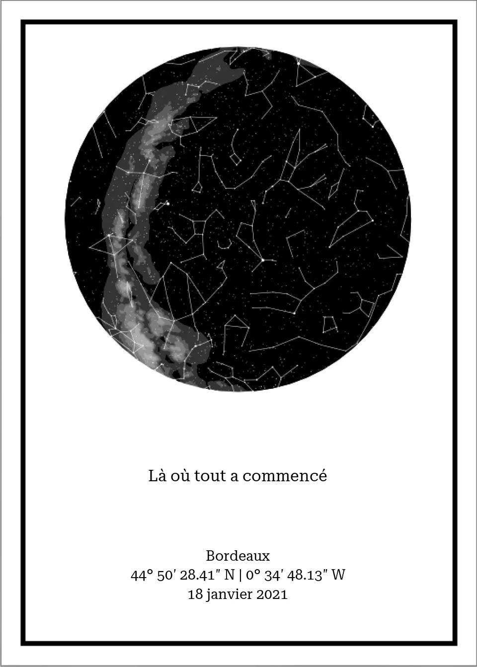 Carte des étoiles