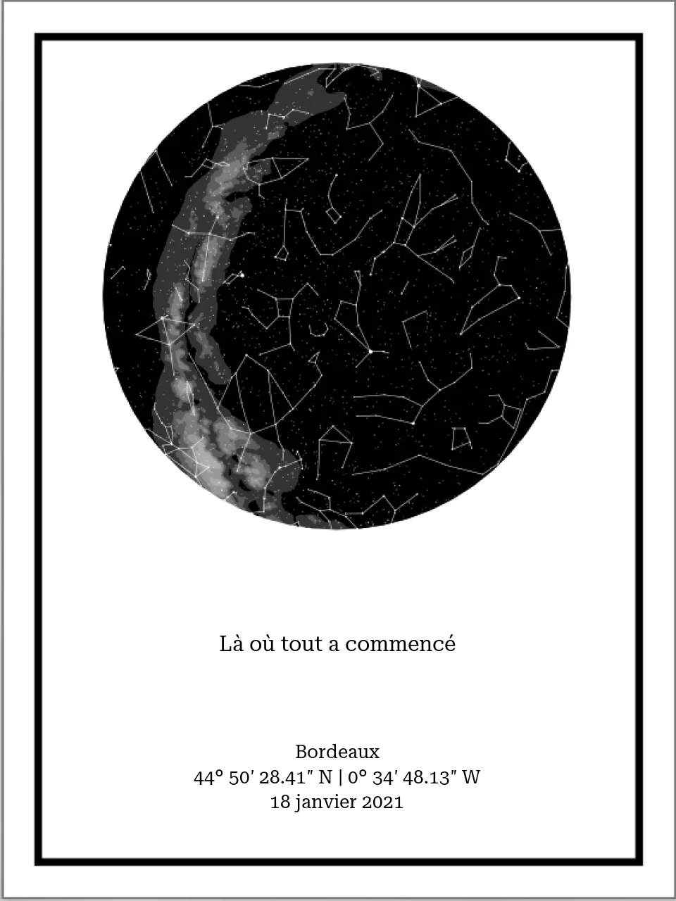 Carte des étoiles