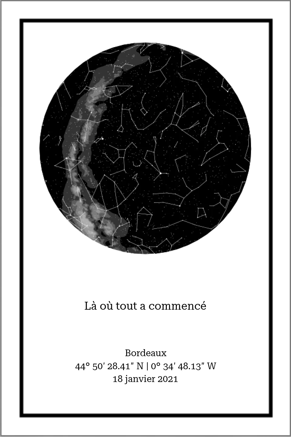 Carte des étoiles