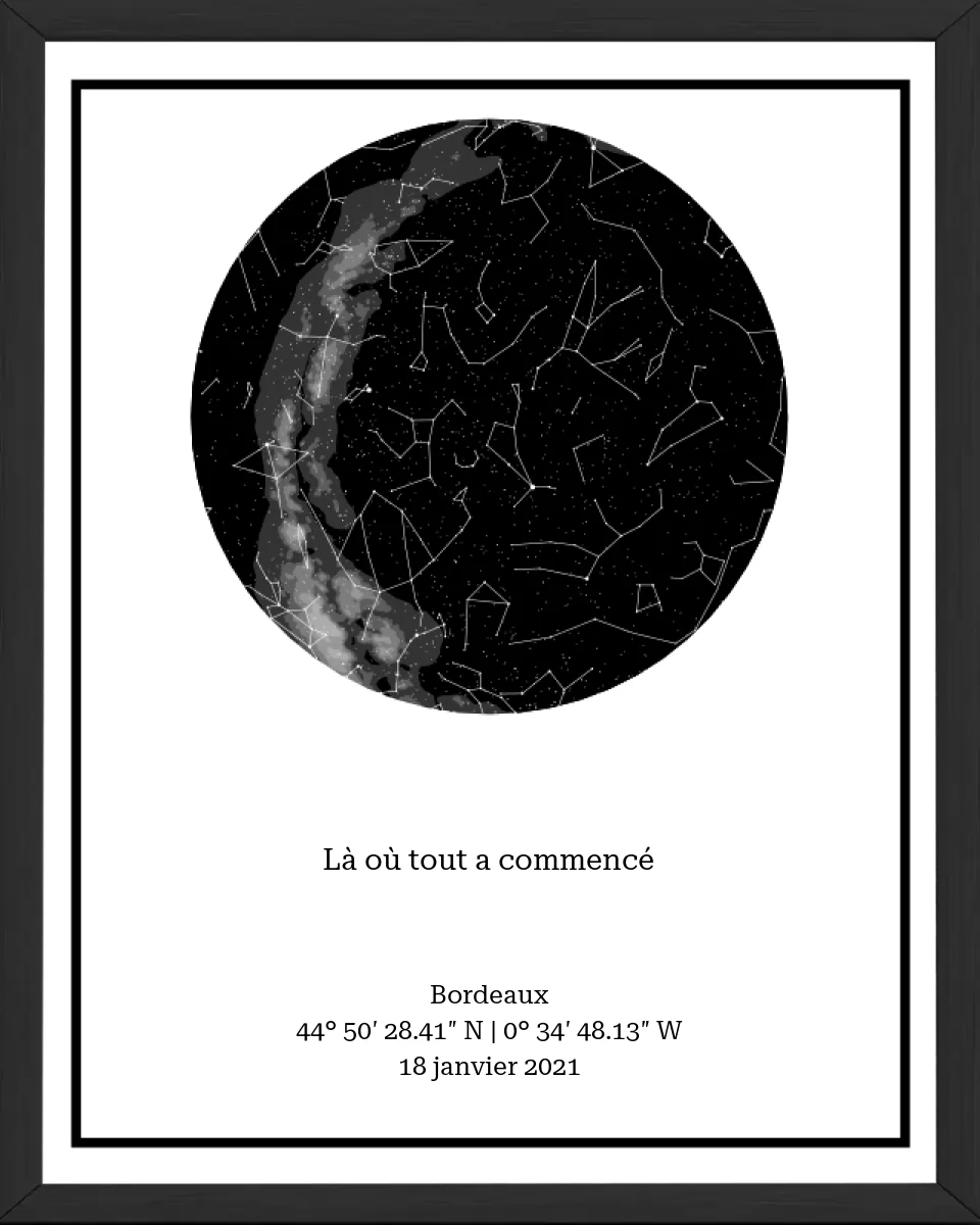 Carte des étoiles