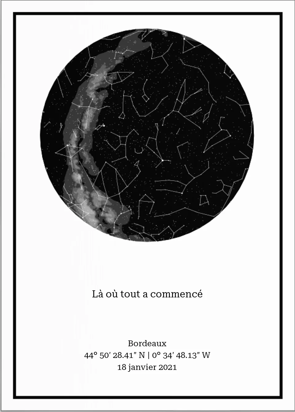 Carte des étoiles