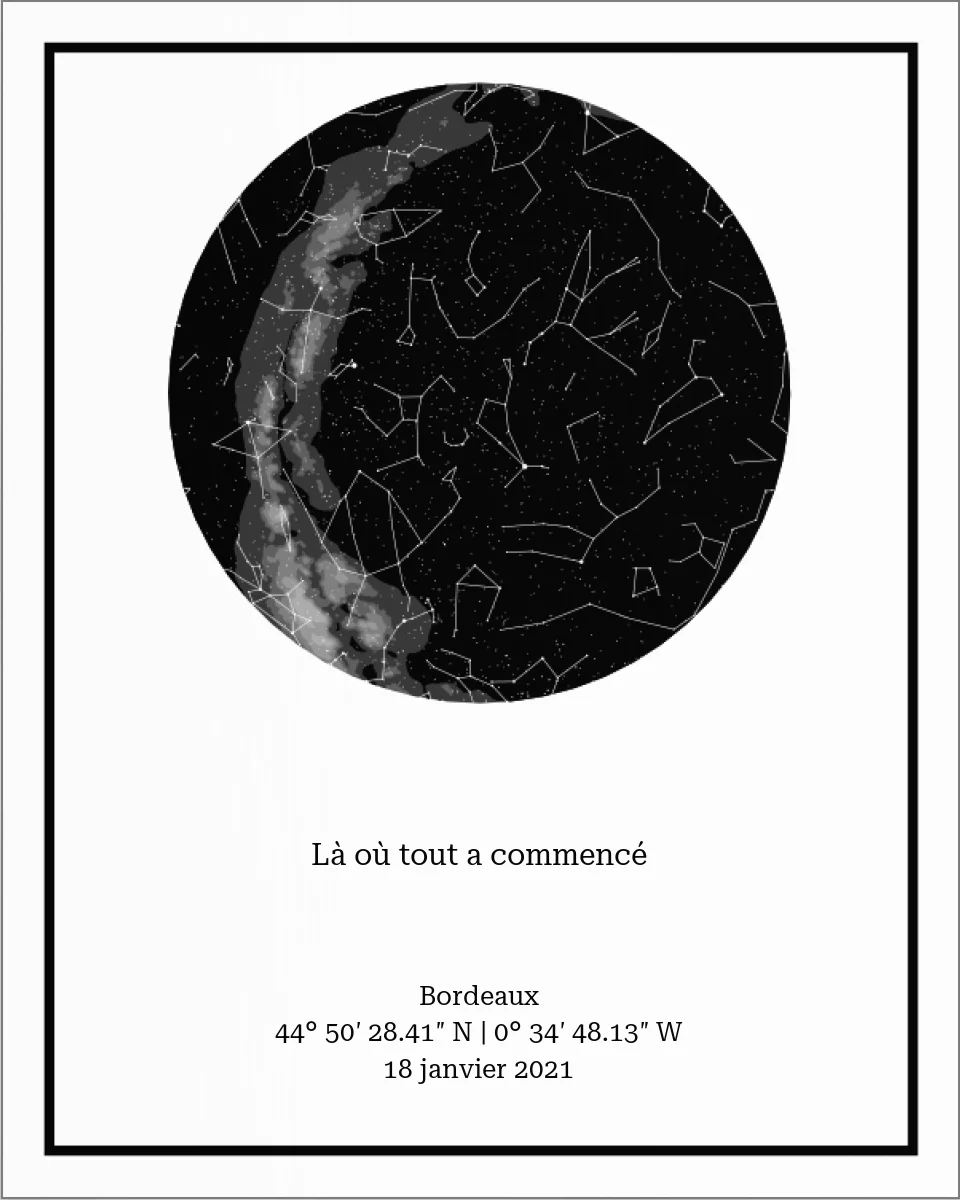 Carte des étoiles