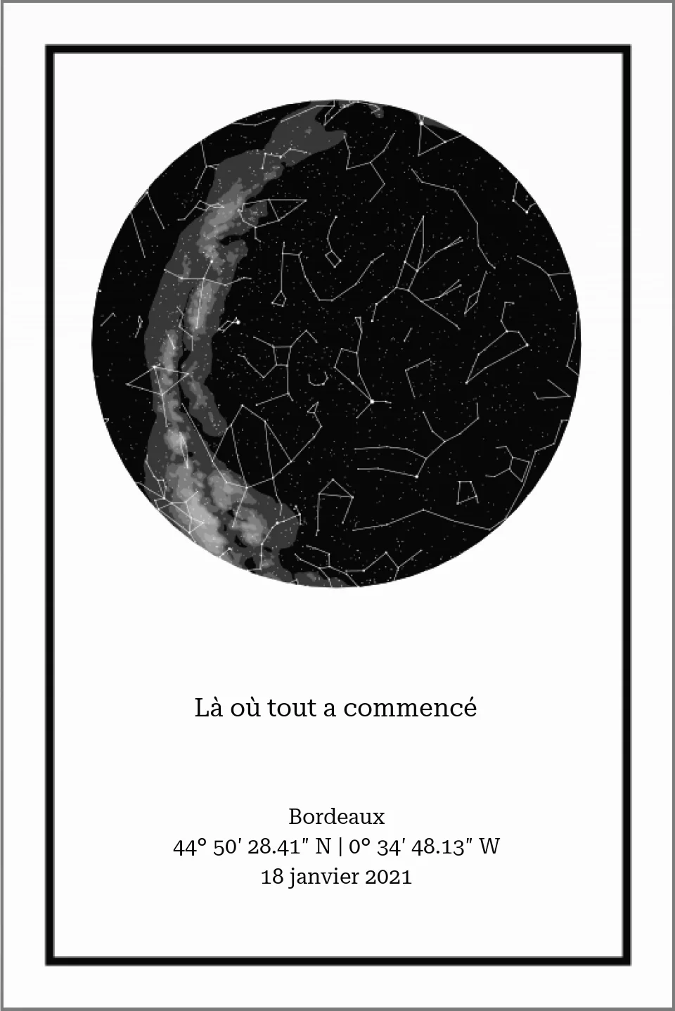 Carte des étoiles