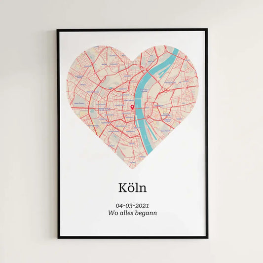 Geformte Stadtkarte